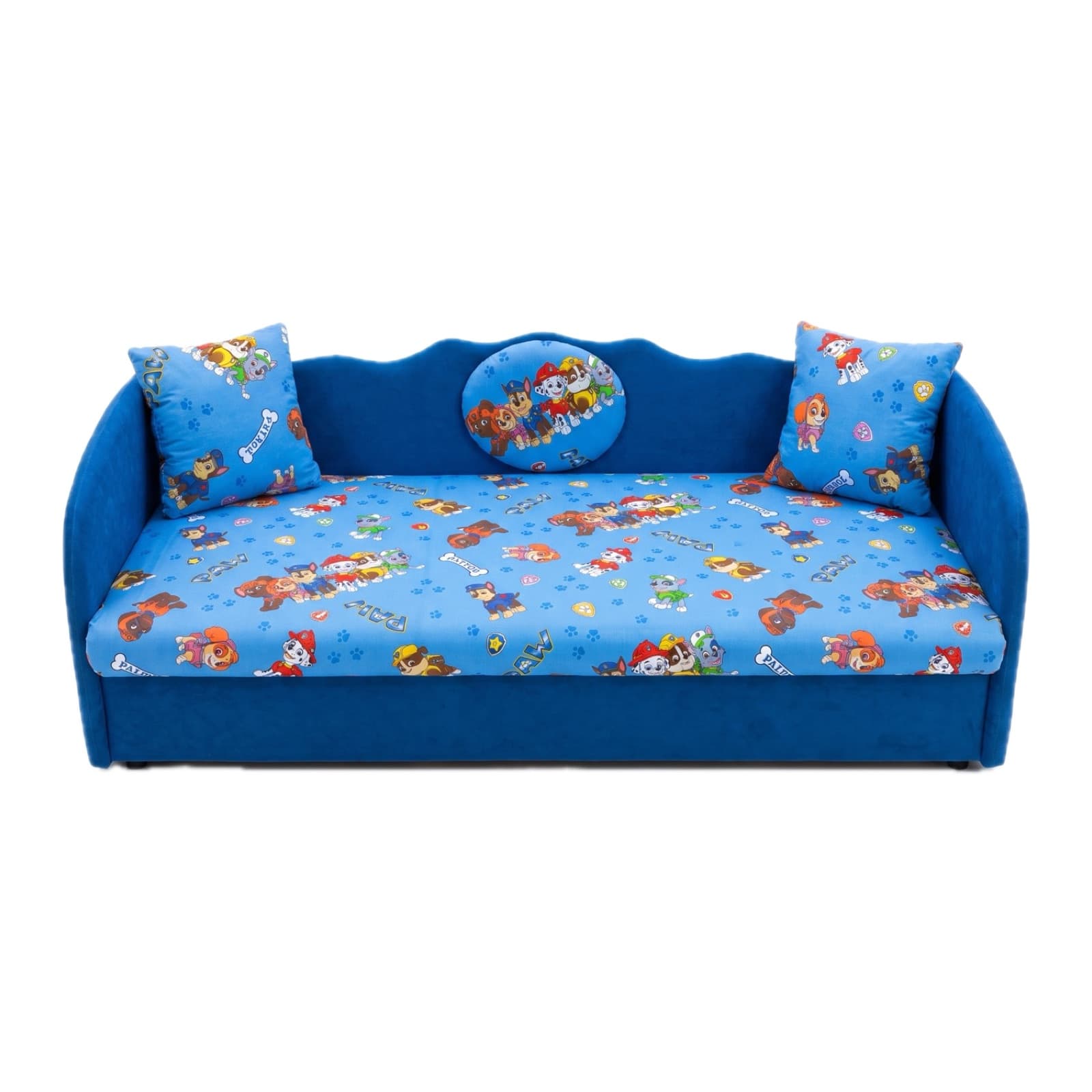 Dečji krevet Patrolne Šape Plave Plave Stranice — Sofa Model