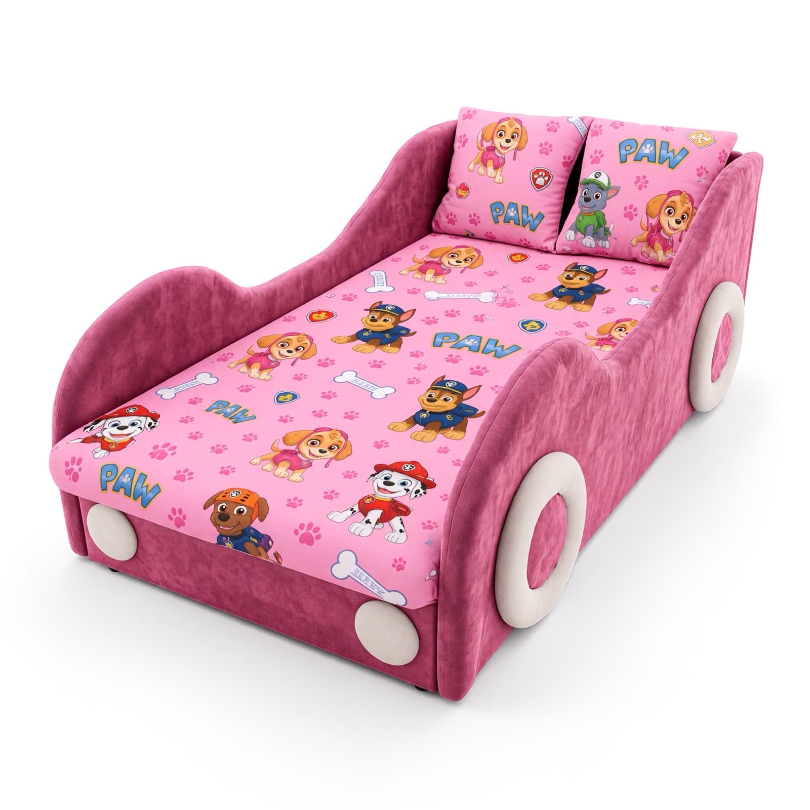 Dečiji krevet Patrolne Šape Roze, Auto Model