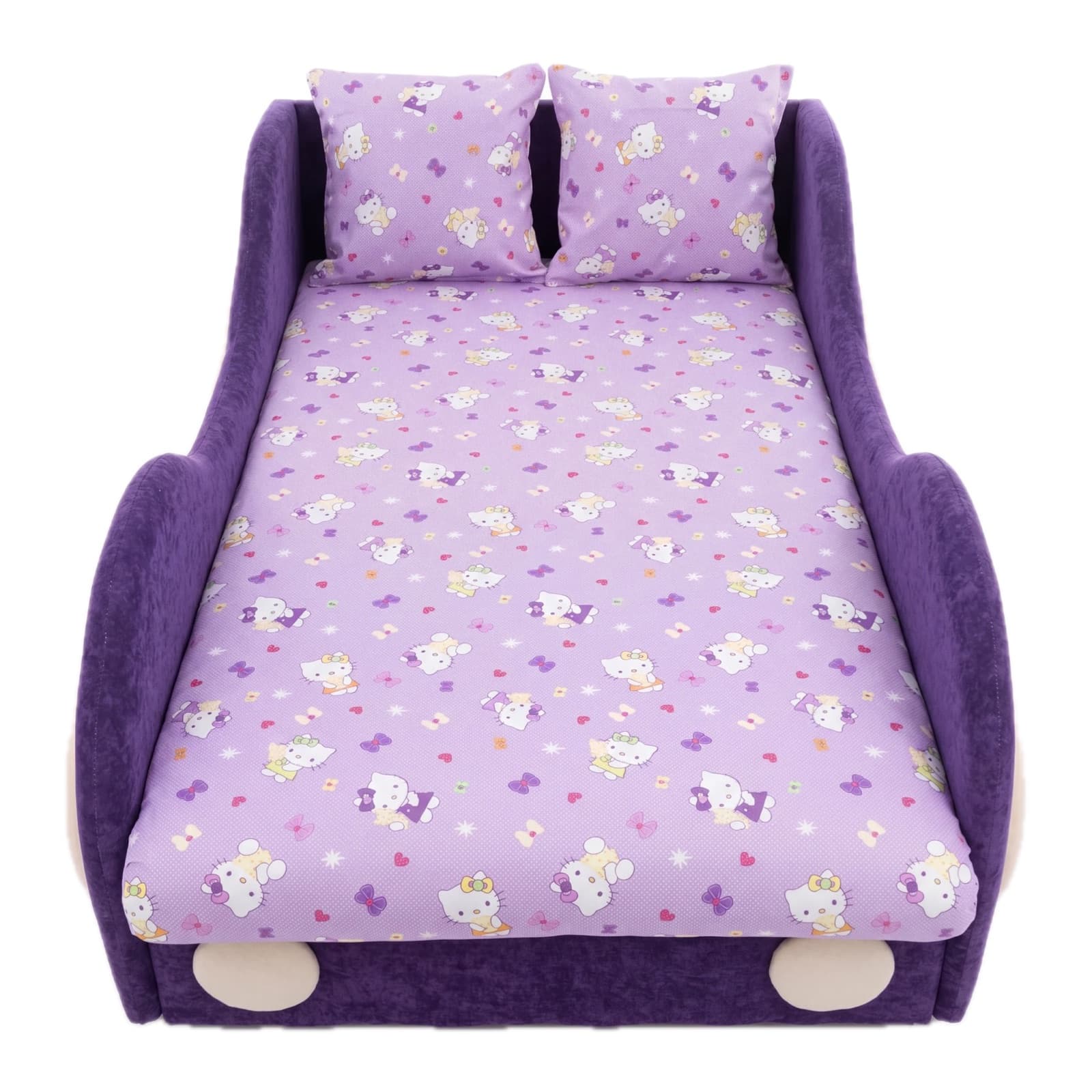 Dečji krevet Ljubičasti Hello Kitty Sitni — Auto Model
