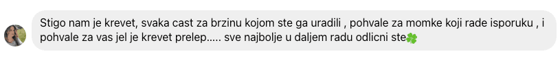Poruka zadovoljnog kupca