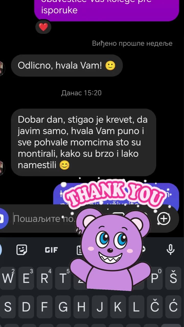 Poruka zadovoljnog kupca