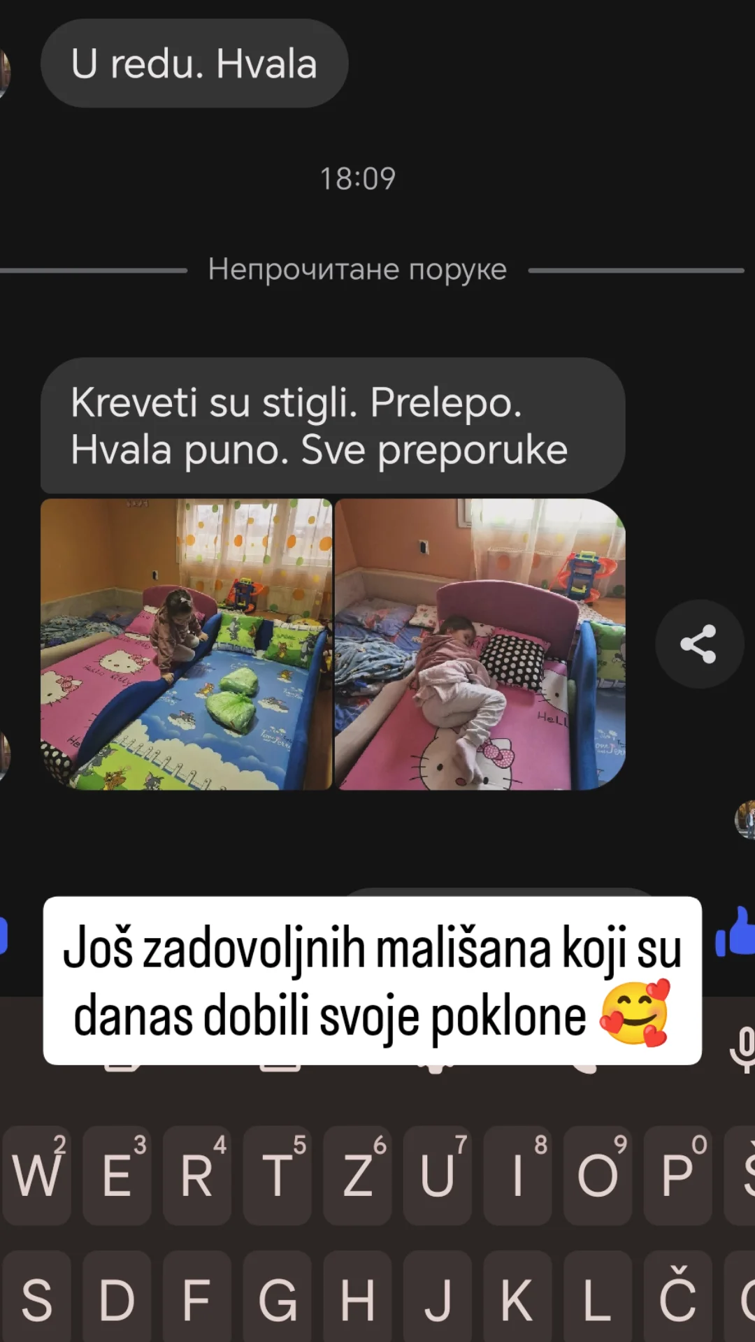 Poruka zadovoljnog kupca
