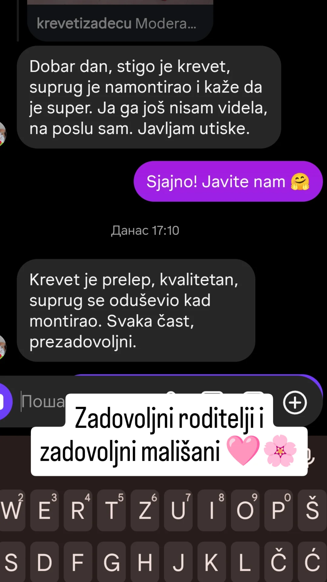 Poruka zadovoljnog kupca