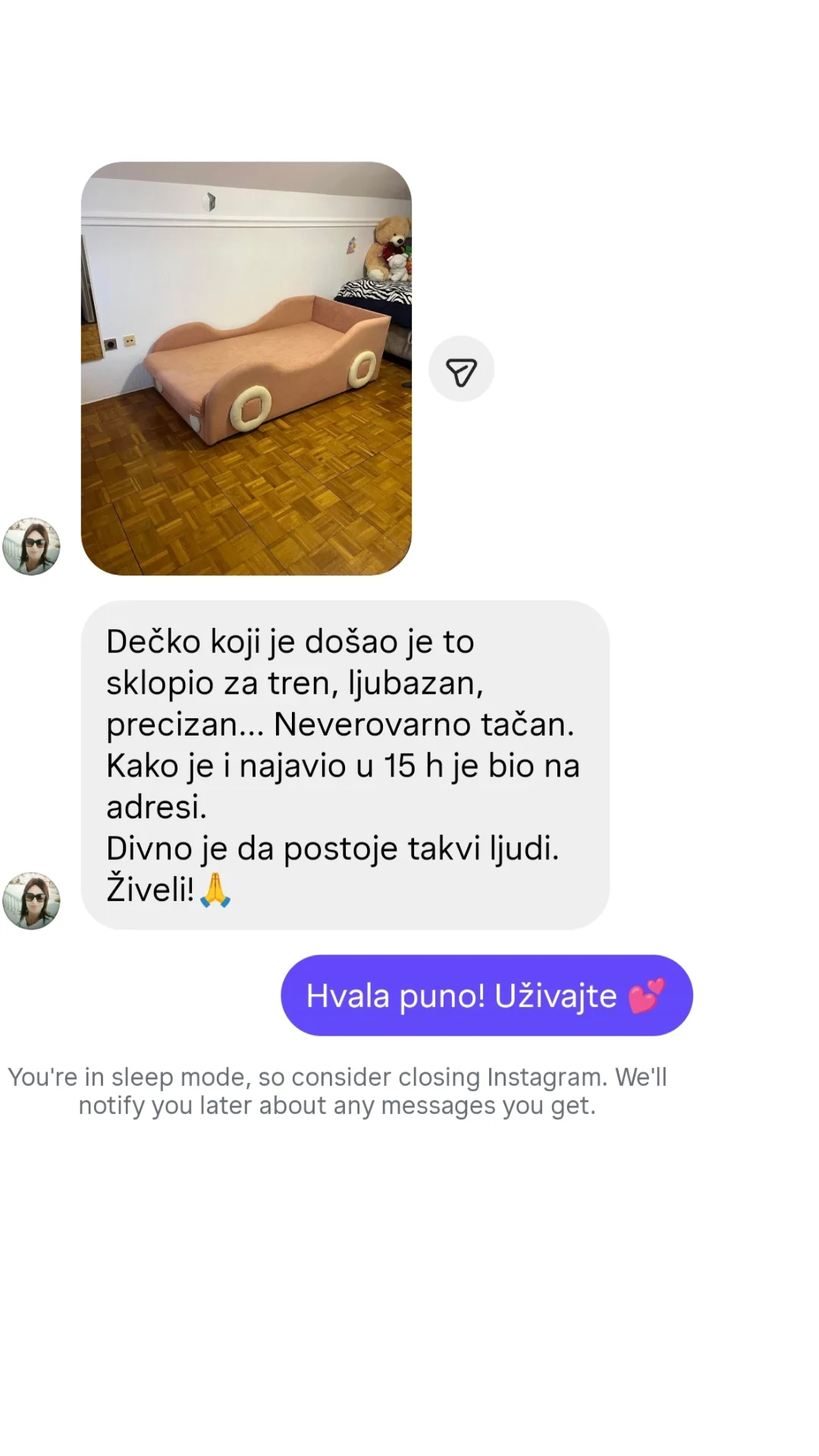Poruka zadovoljnog kupca