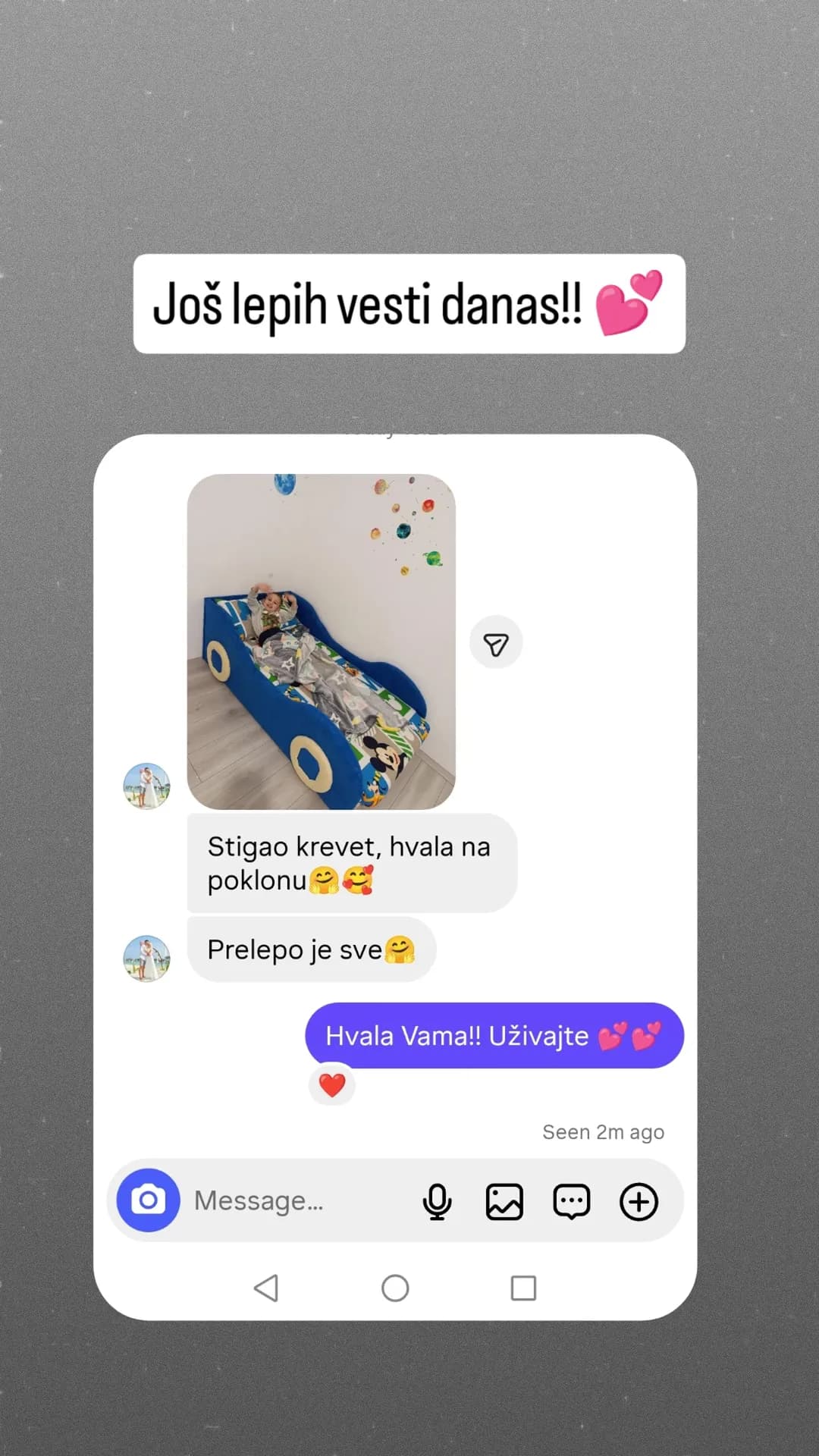 Poruka zadovoljnog kupca