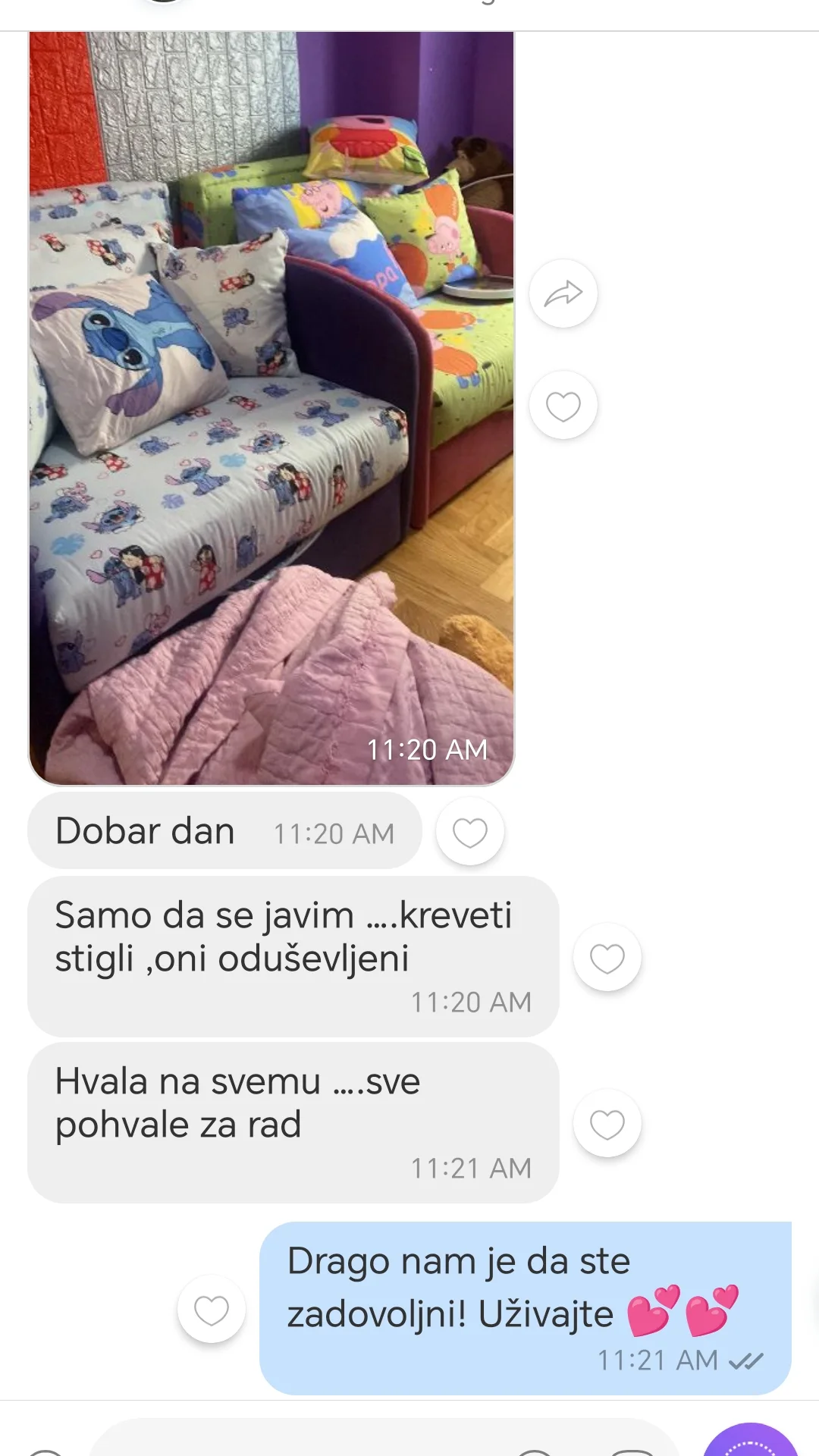 Poruka zadovoljnog kupca